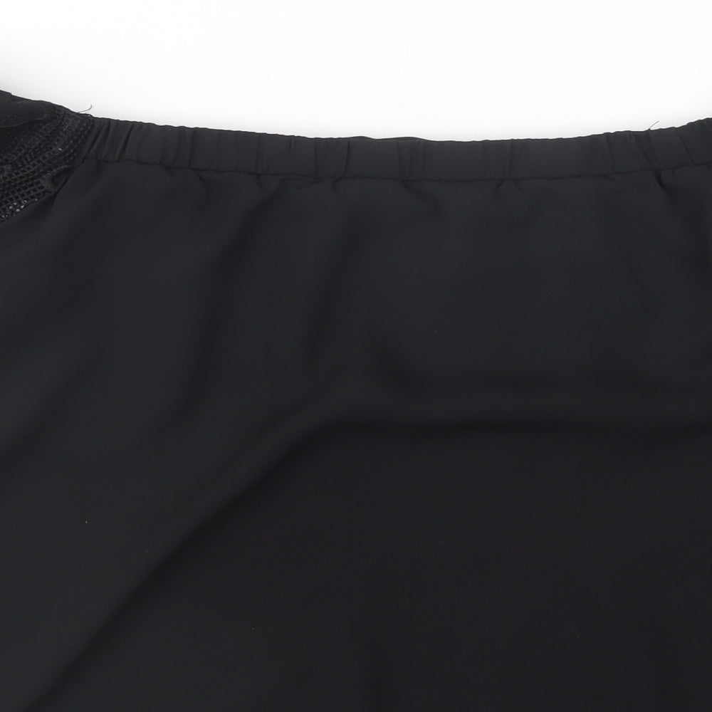 Womens UK Size 10 Miss Selfridge Black Basic Blouse