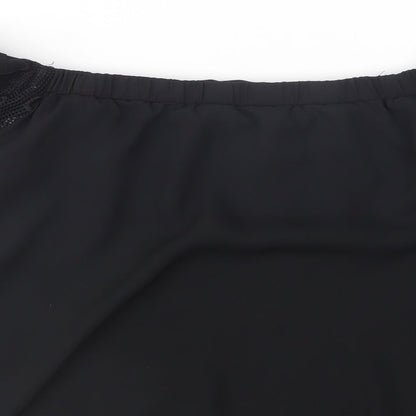 Womens UK Size 10 Miss Selfridge Black Basic Blouse