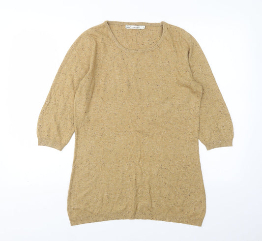 Womens UK Size 10 NEXT Beige Pullover Jumper