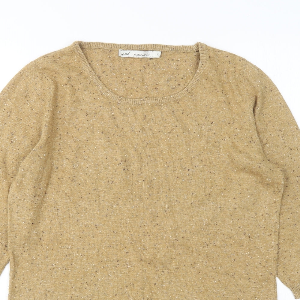 Womens UK Size 10 NEXT Beige Pullover Jumper