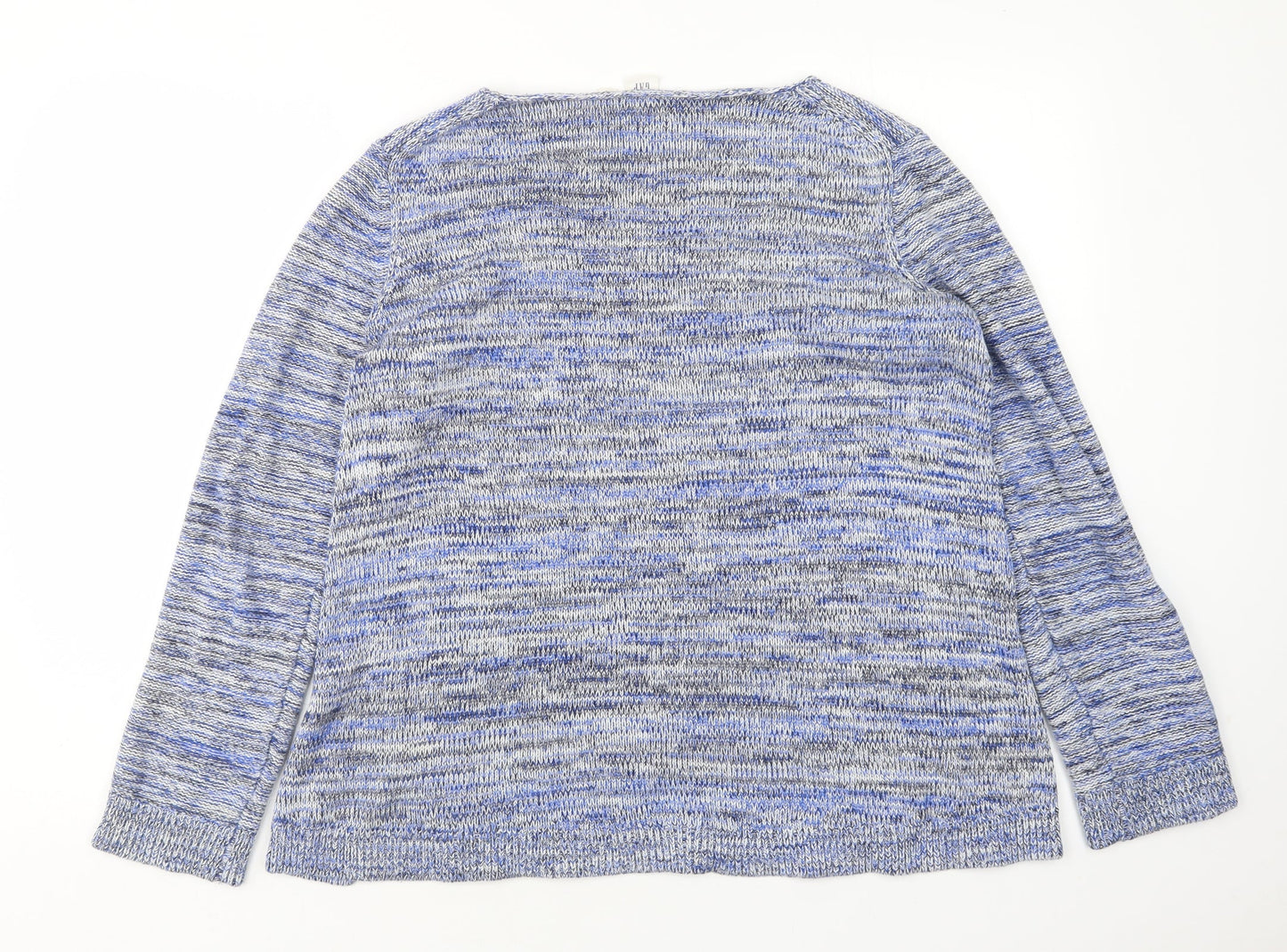 Gap Womens Multicoloured Round Neck Striped Cotton Pullover Jumper Size M