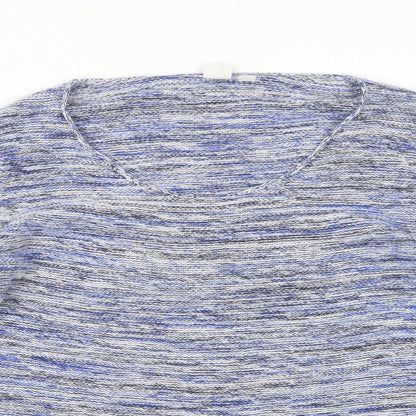 Gap Womens Multicoloured Round Neck Striped Cotton Pullover Jumper Size M