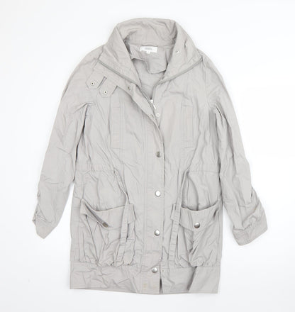 Womens UK Size 8 M&S Grey Overcoat