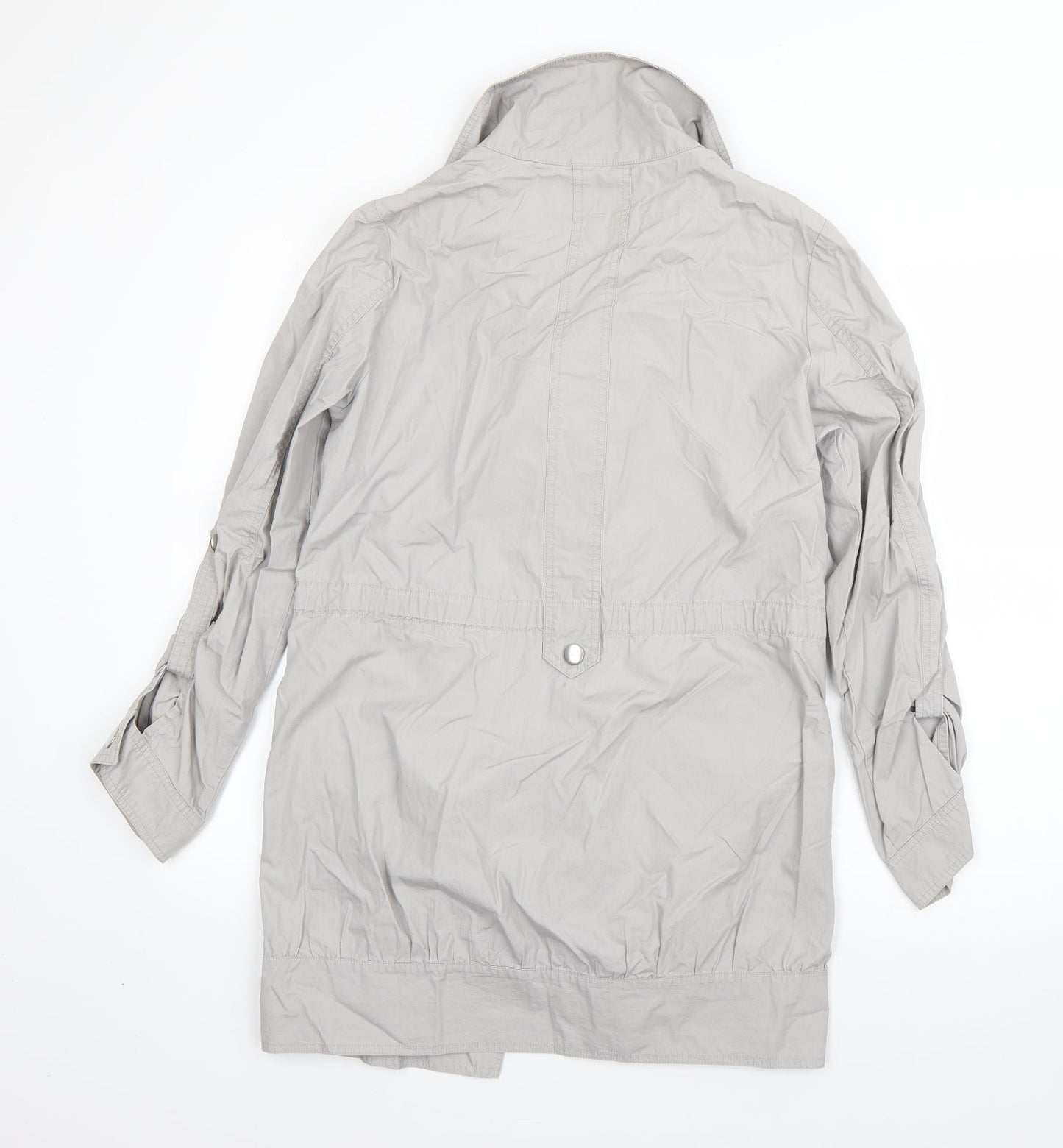 Womens UK Size 8 M&S Grey Overcoat
