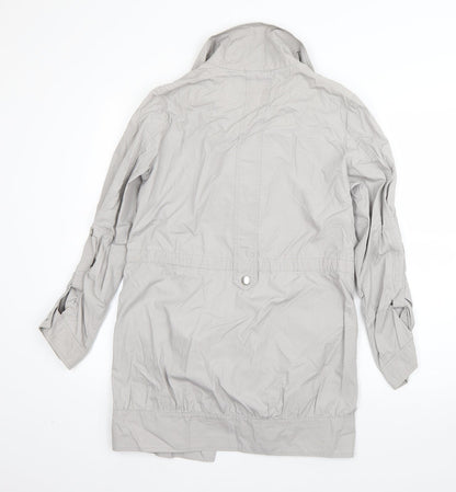 Womens UK Size 8 M&S Grey Overcoat