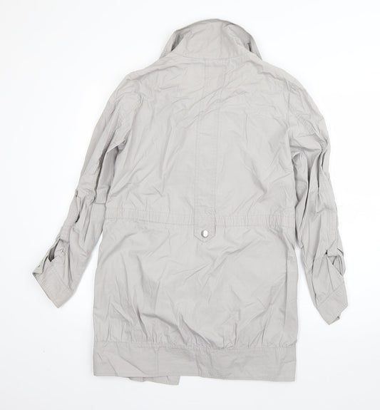 Womens UK Size 8 M&S Grey Overcoat
