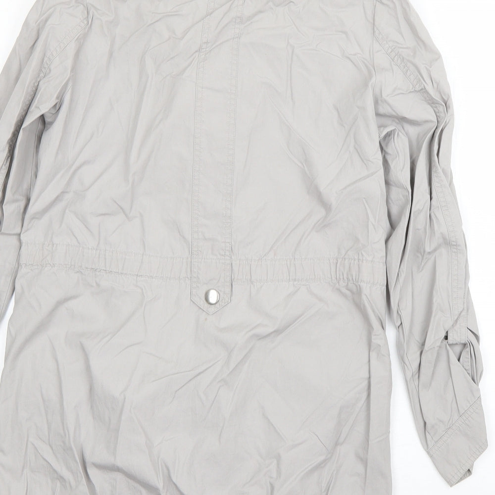 Womens UK Size 8 M&S Grey Overcoat