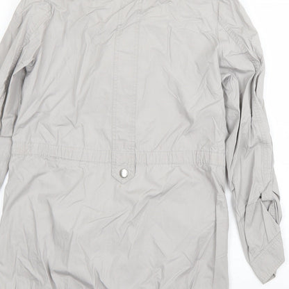 Womens UK Size 8 M&S Grey Overcoat