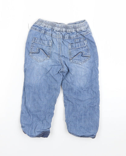 TU Baby Blue  Cotton  Jeans Size 18-24 Months   - baby bear