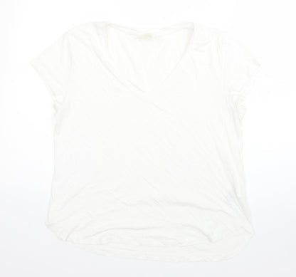 Womens UK Size M H&M White Basic T-Shirt