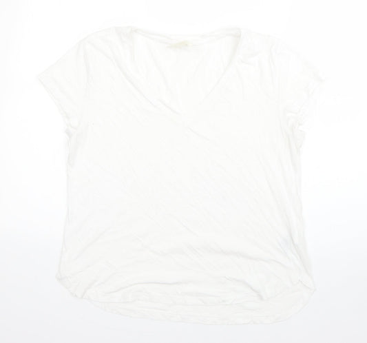 Womens UK Size M H&M White Basic T-Shirt