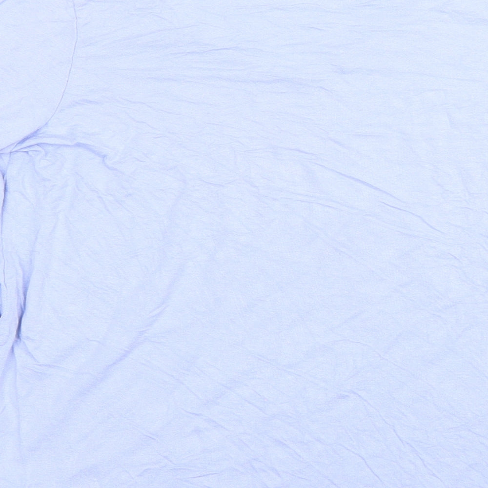 F&F Womens Purple  Viscose Basic Blouse Size 8 Round Neck