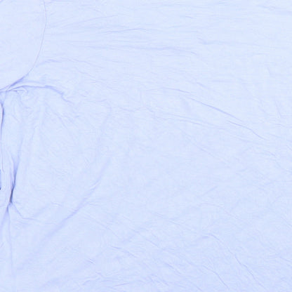 F&F Womens Purple  Viscose Basic Blouse Size 8 Round Neck