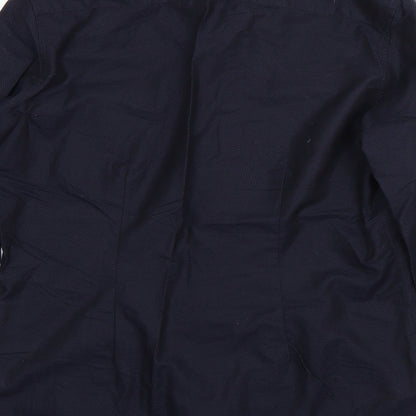 NEXT Mens Blue  Cotton  Dress Shirt Size 39 Collared Button