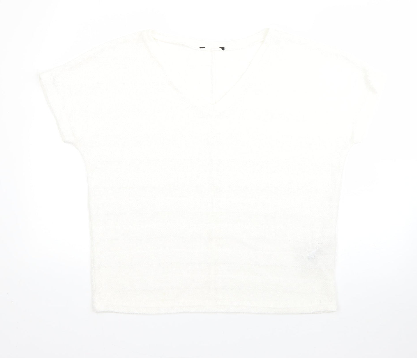 Womens UK Size M New Look White Pullover Jumper