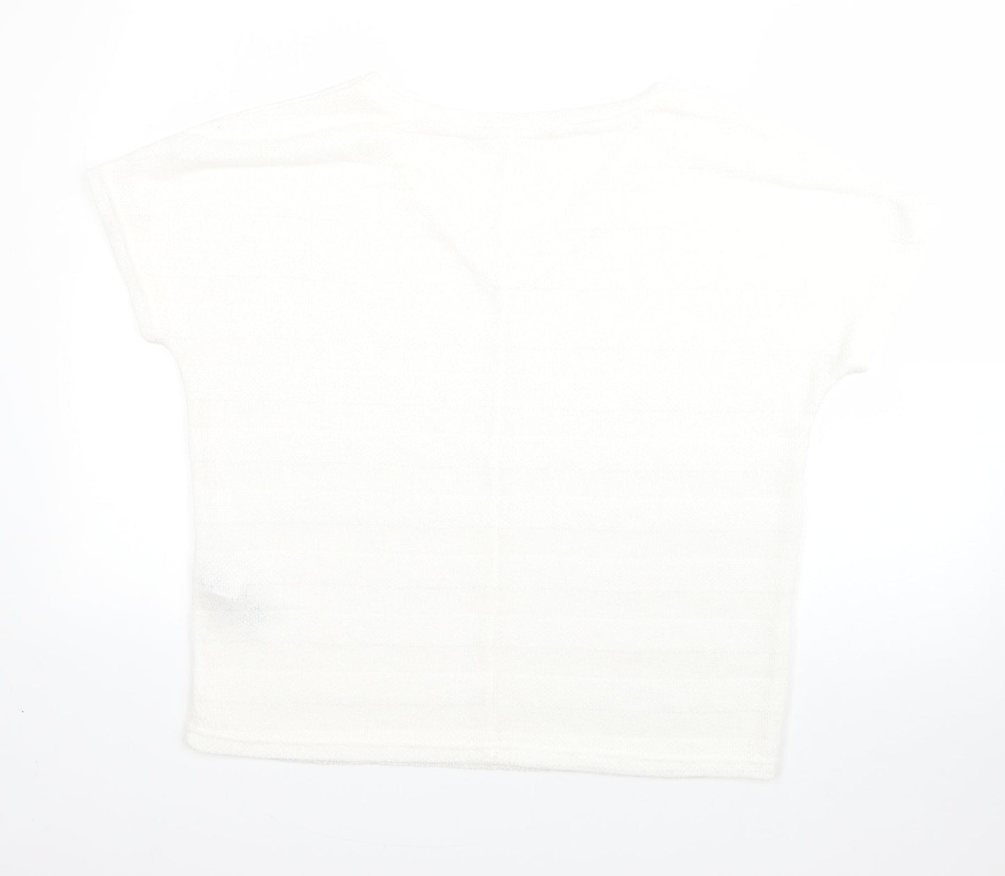 Womens UK Size M New Look White Pullover Jumper