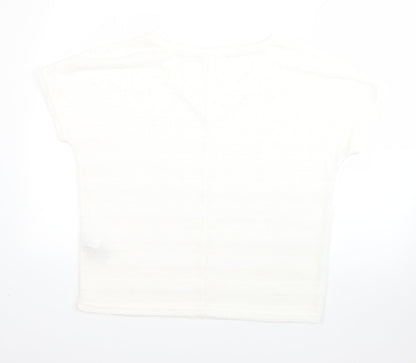 Womens UK Size M New Look White Pullover Jumper