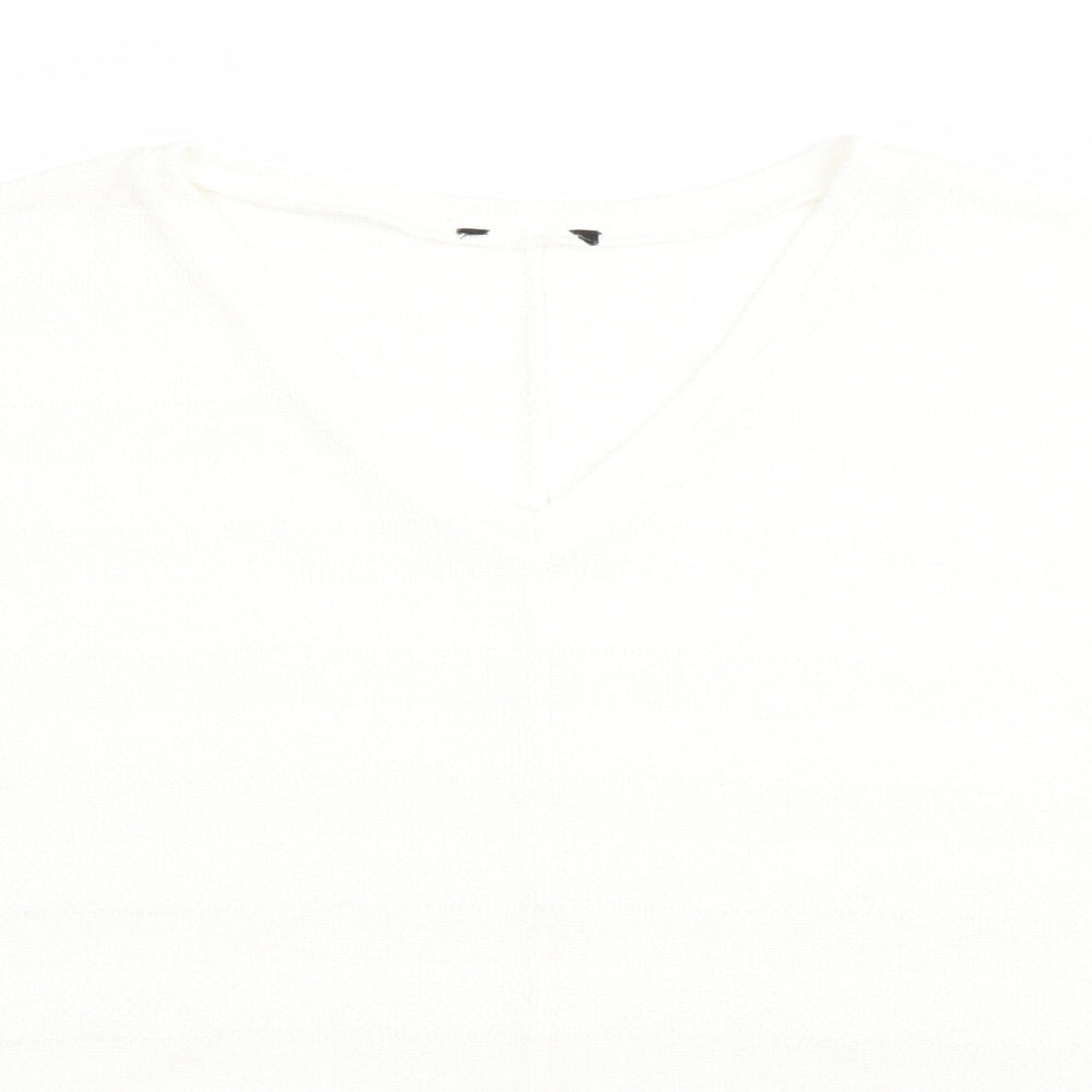 Womens UK Size M New Look White Pullover Jumper