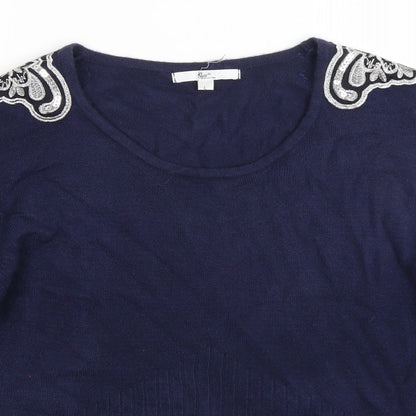 Womens UK Size L Klass Blue Pullover Jumper