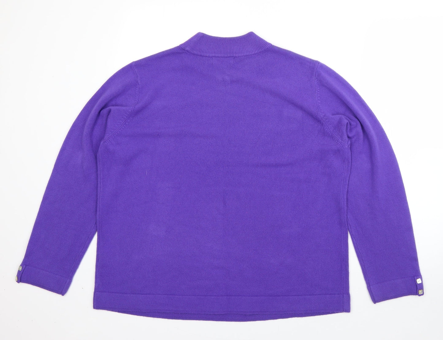 Womens UK Size L BM Orange Pullover Jumper