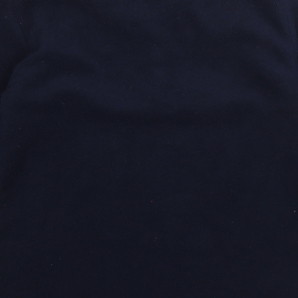 Preworn Mens Blue V-Neck  Polyester Pullover Jumper Size S