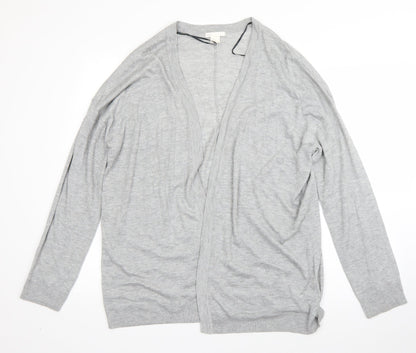 Womens UK Size M H&M Grey Cardigan Jumper