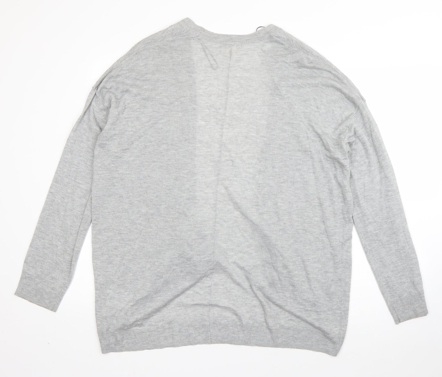 Womens UK Size M H&M Grey Cardigan Jumper