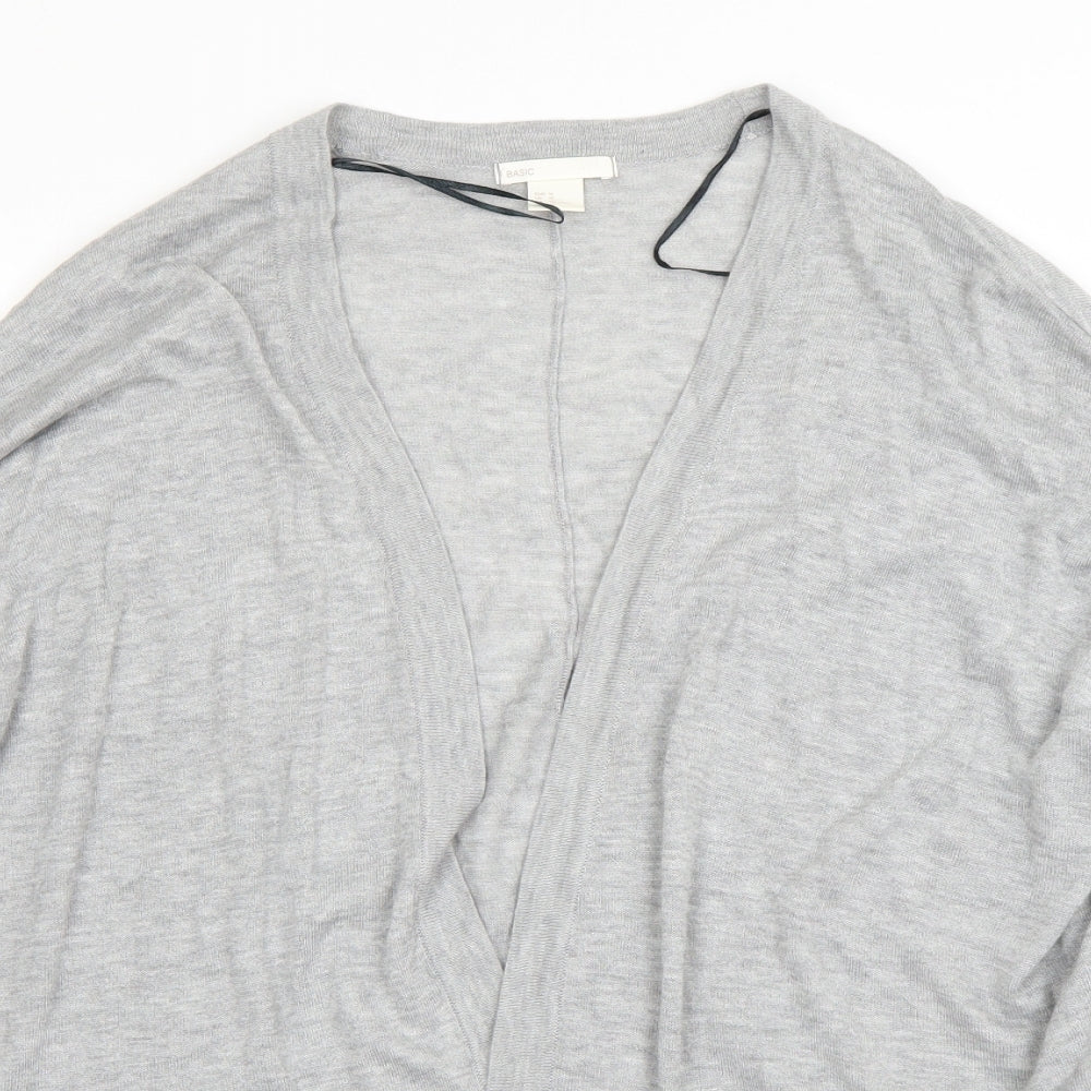 Womens UK Size M H&M Grey Cardigan Jumper