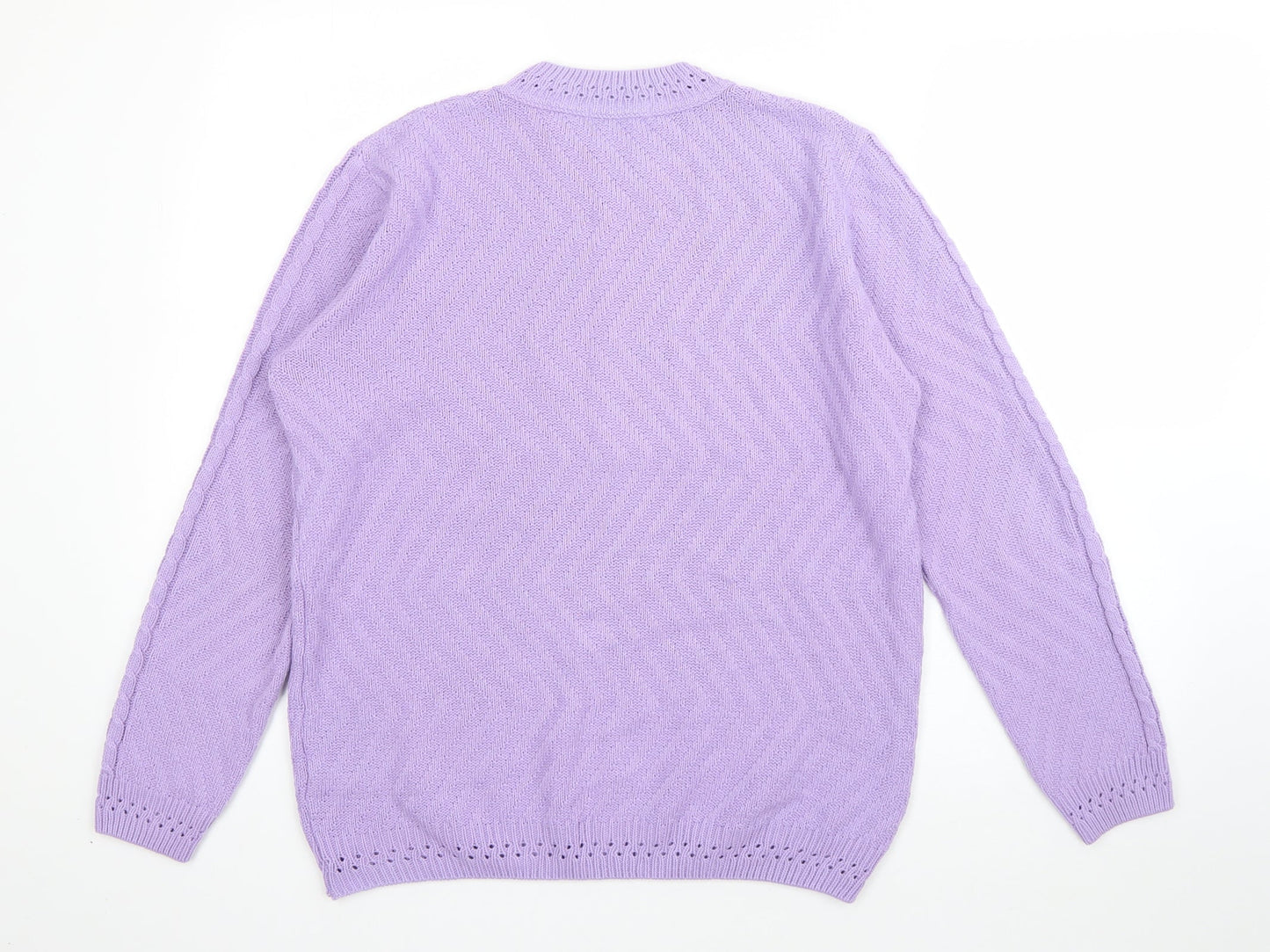 Womens UK Size 12 Berkertex Purple Pullover Jumper