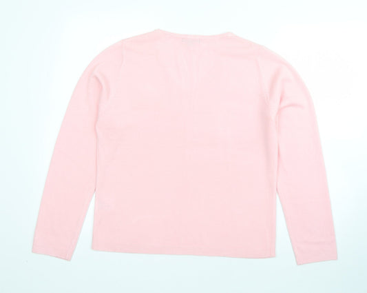 Womens UK Size L Debbie Morgan Pink Pullover Jumper