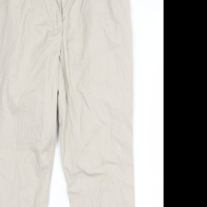 Womens UK Size 10 NEXT Regular Fit Dress Pants Beige Trousers