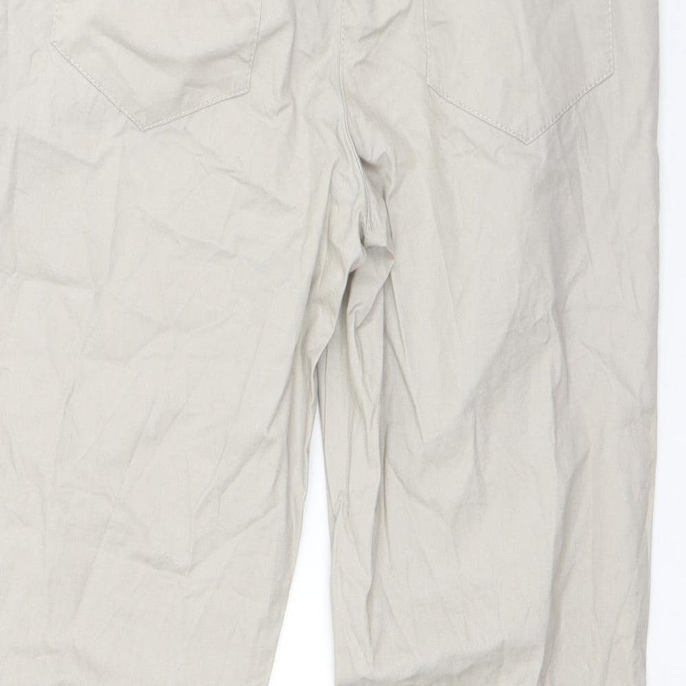 Womens UK Size 10 NEXT Regular Fit Dress Pants Beige Trousers