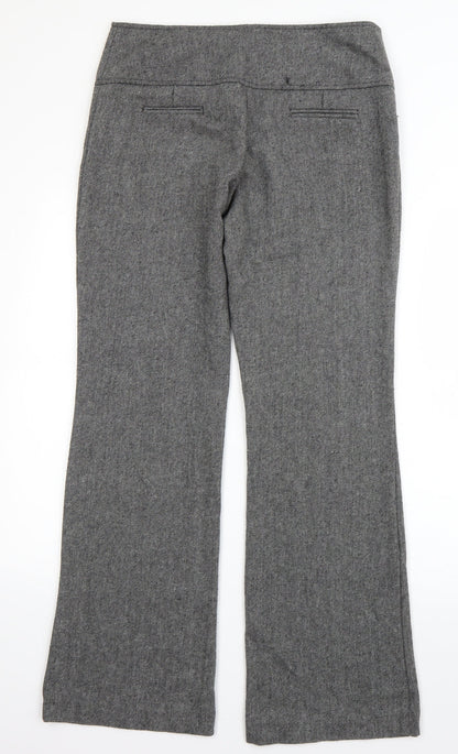 George Womens Grey  Polyester Dress Pants Trousers Size 10 L30 in Regular