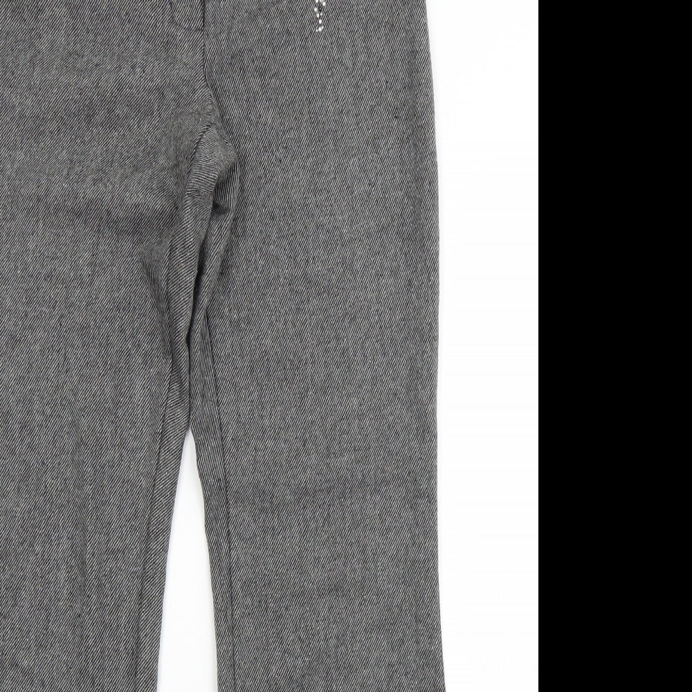 George Womens Grey  Polyester Dress Pants Trousers Size 10 L30 in Regular