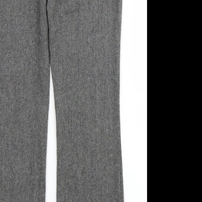 George Womens Grey  Polyester Dress Pants Trousers Size 10 L30 in Regular