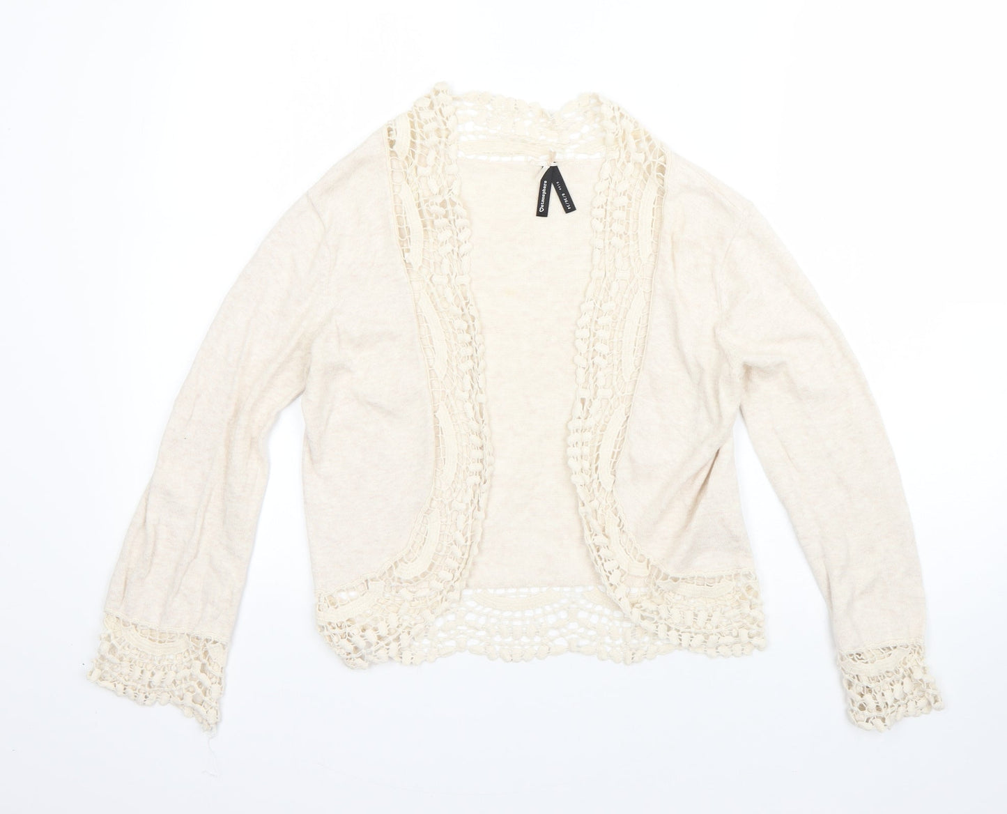 Womens UK Size 8 Atmosphere Beige Cardigan Jumper