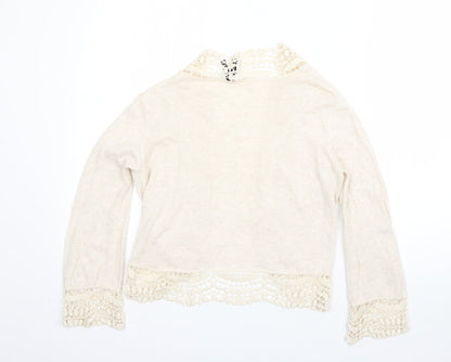 Womens UK Size 8 Atmosphere Beige Cardigan Jumper