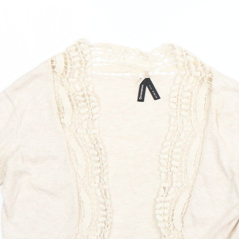 Womens UK Size 8 Atmosphere Beige Cardigan Jumper