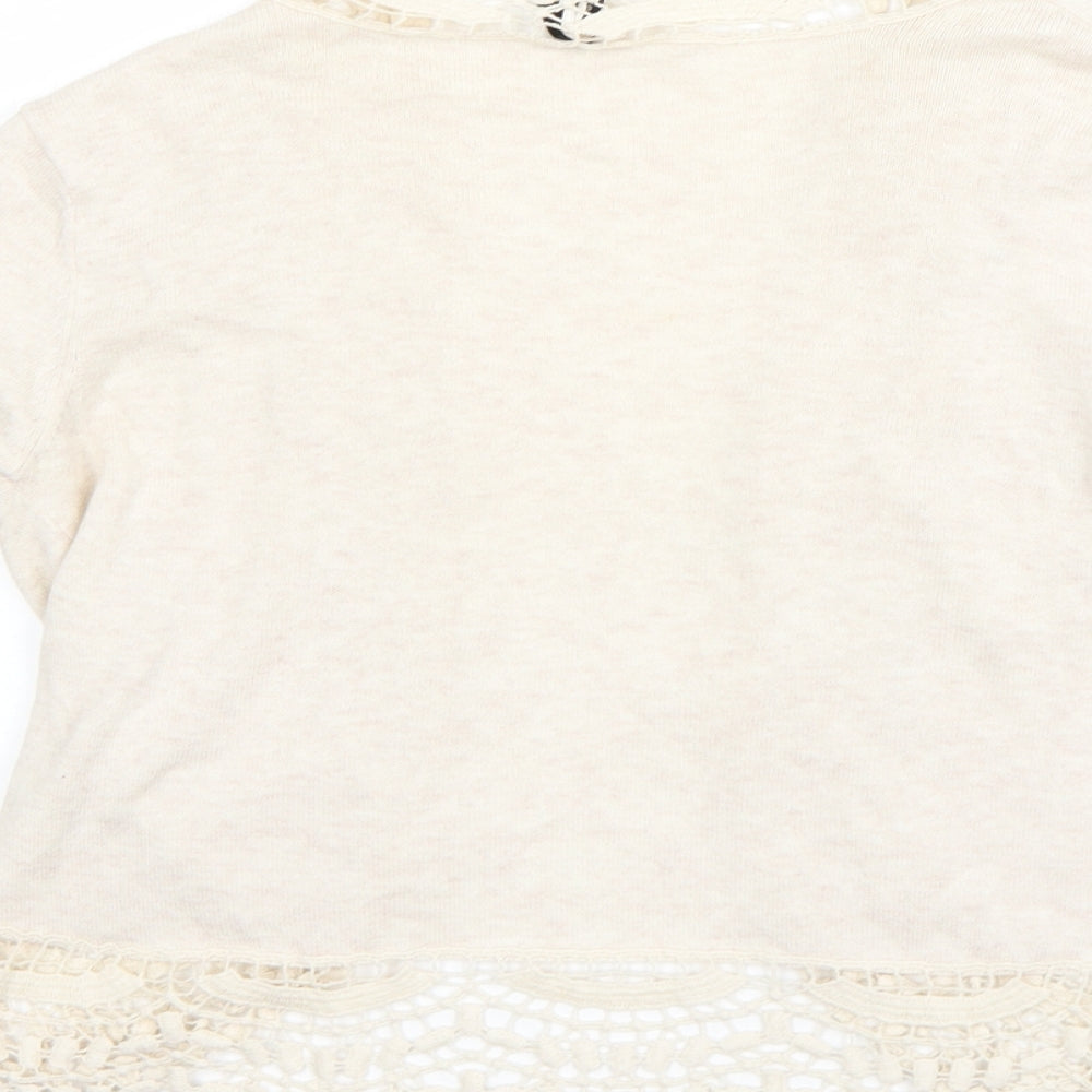 Womens UK Size 8 Atmosphere Beige Cardigan Jumper