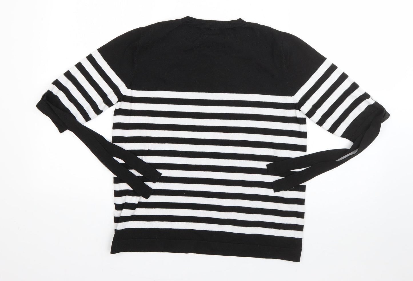 Womens UK Size 12 Papaya Black Pullover Jumper