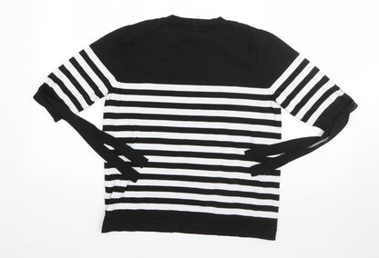 Womens UK Size 12 Papaya Black Pullover Jumper
