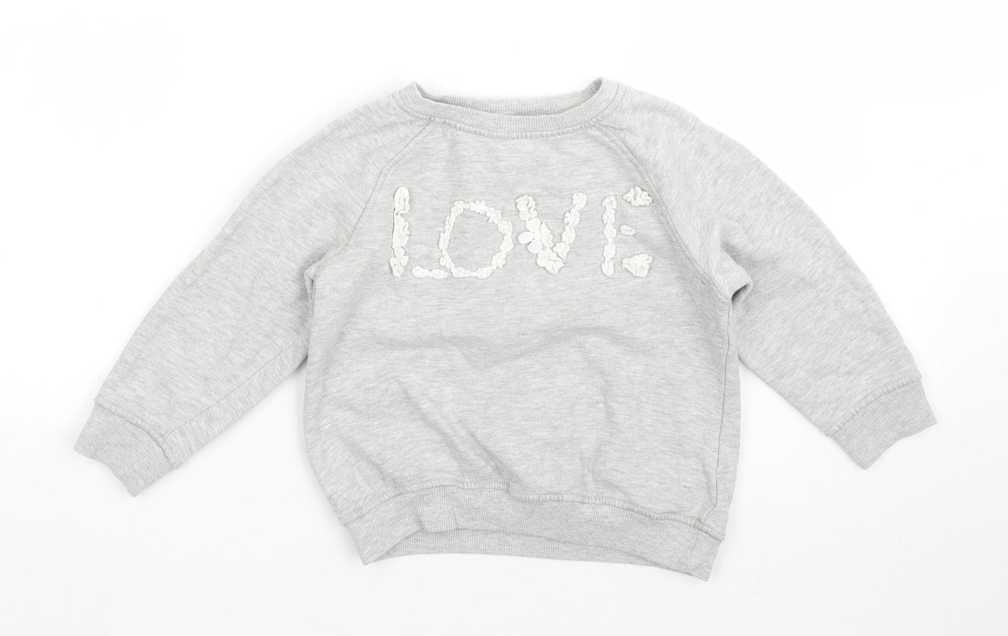 NEXT Boys Grey  Cotton Pullover Sweatshirt Size 4 Years