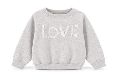 Front view of Next boys’ grey cotton pullover sweatshirt, size 4, years