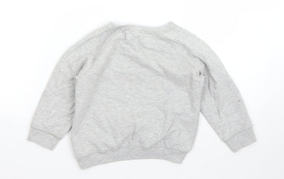 NEXT Boys Grey  Cotton Pullover Sweatshirt Size 4 Years