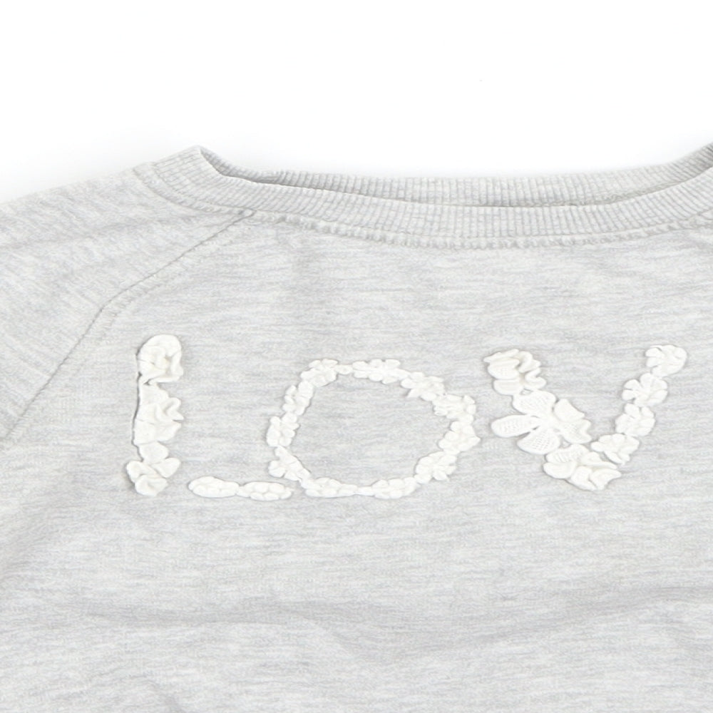 NEXT Boys Grey  Cotton Pullover Sweatshirt Size 4 Years
