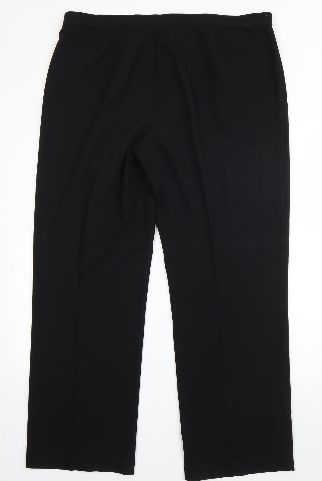 Womens UK Size 36 in Preworn Regular Fit Dress Pants Black Trousers