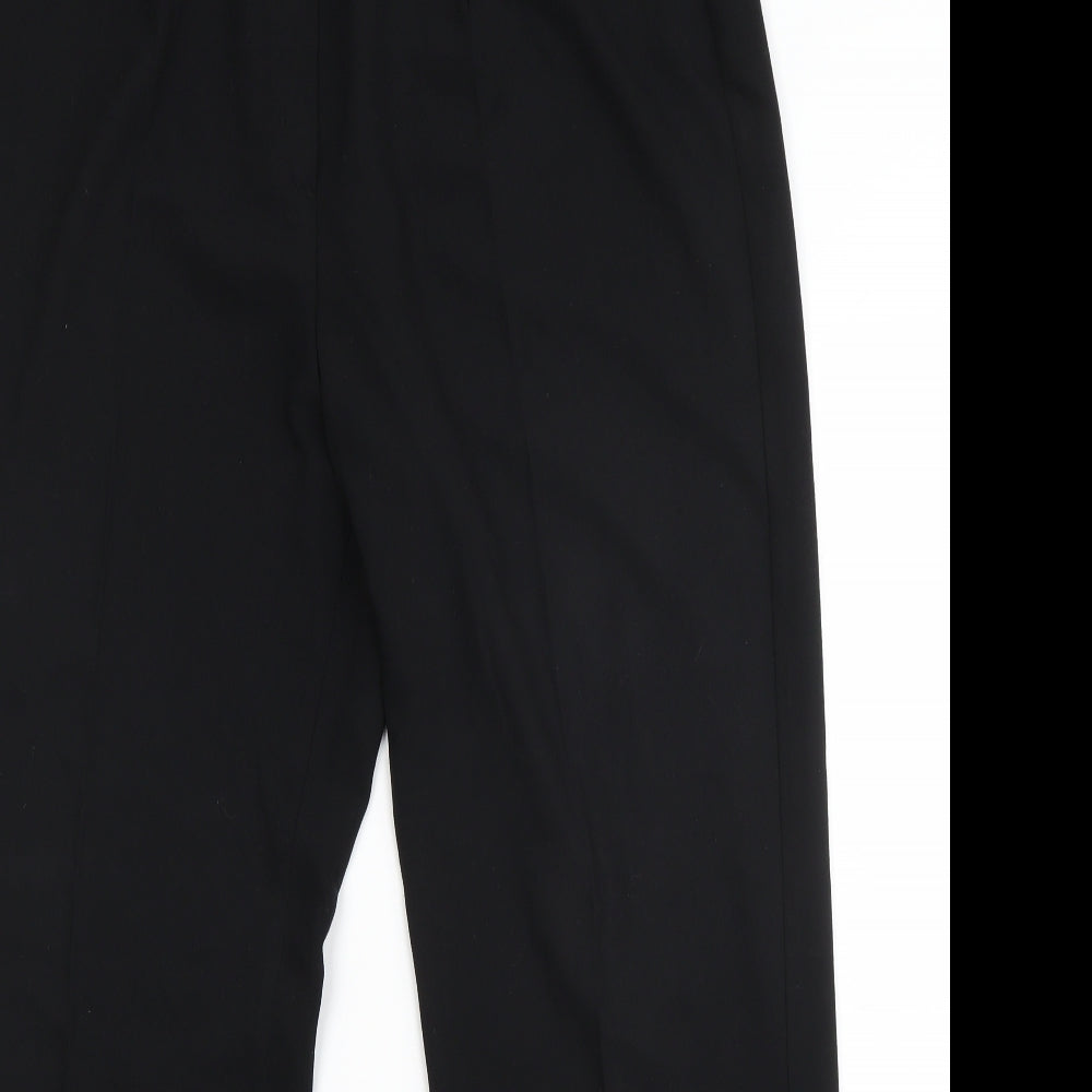 Womens UK Size 36 in Preworn Regular Fit Dress Pants Black Trousers