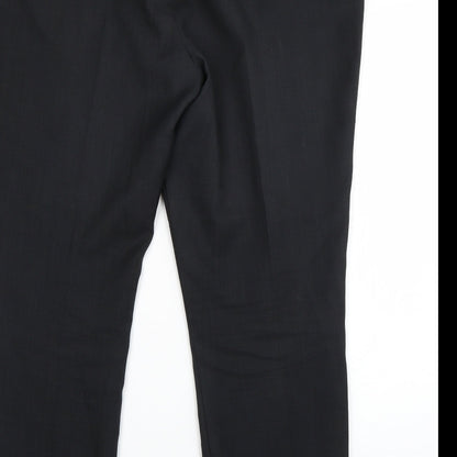 Womens UK Size 20 Papaya Regular Fit Dress Pants Grey Trousers