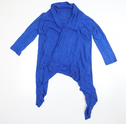 Womens UK Size M M&S Blue Cardigan Jumper