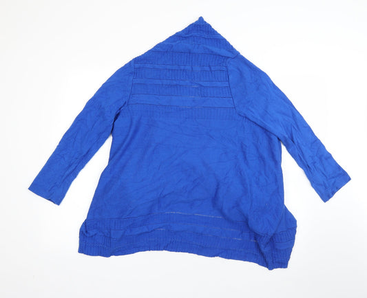 Womens UK Size M M&S Blue Cardigan Jumper